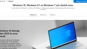 Microsoft’tan, Windows 10’un “ölüm tarihini” hatırlatan yeni sayfa