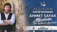 Büyük Zaferin 100. Yıl Dönümünde Ahmet Şafak Konseri Düzenlenecek