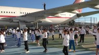 300 Öğrenci Ulu Önder Mustafa Kemal Atatürk’ün Havacılık ve Halk Oyunları İle İlgili Sözlerini Okul Bahçesindeki Uçağın Gölgesinde Yapılan Etkinlikle Öğrendi