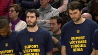 İspanya Basketbol Ligi’nde 10 ili etkileyen depremlerde hayatını kaybedenler için saygı duruşu gerçekleştirildi