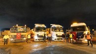İzmir Büyükşehir Belediyesi’nin iş makineleri yola çıktı