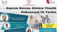 İzmir İl Milli Eğitim Müdürlüğünden “Deprem Sonrası Ailelere Yönelik Psikososyal İlk Yardım” Semineri