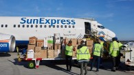 Almanya’dan SunExpress öncülüğünde 450 ton yardım malzemesi getirildi
