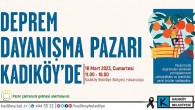 Kadıköy’de Depremzede Yerel Üreticilerle Dayanışma Pazarı Kuruluyor