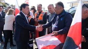 Bodrum Belediye Başkanı Ahmet Aras, 1 Mayıs Emek ve Dayanışma Günü vesilesiyle işçilerle bir araya geldi