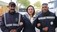 Efes Selçuk Belediye Başkanı Filiz Ceritoğlu Sengel 1 Mayıs Emek ve Dayanışma Günü sebebiyle belediye çalışanları ile bir araya geldi