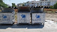 Çöp konteynerleri dezenfekte ediliyor
