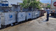 Kemer’deki çöp konteynerleri dezenfekte edildi