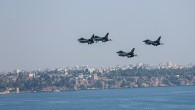 F-16’lardan Antalya semalarında muhteşem gösteri
