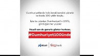 “Sen de gururla göster herkese, #Cumhuriyet100ünde