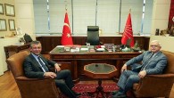 Başkan Deveciler ve CHP genel başkanı Özgür Özel genel merkezde buluştu