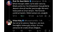 Prof. Görür’den Başkan Erhan Kılıç’a yanıt: “Bana şevk ve umut verdiniz”
