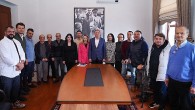 Başkan Mesut Ergin ayvalıklı gazetecilerle buluştu