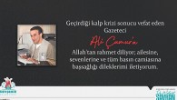 Başkan Savran’dan gazeteci Ali Çamur için taziye mesajı